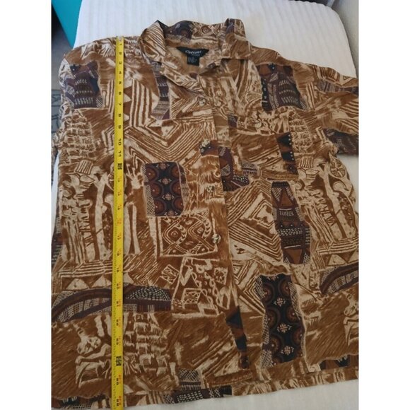 Options Melarose Womens Blouse Shirt Button Up Collared 100% Silk Short Sleeve - Picture 10 of 15